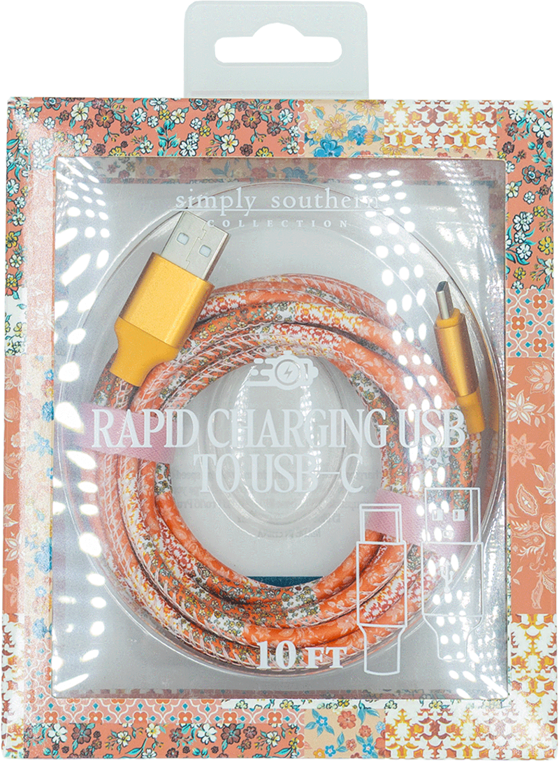 Simply Southern Rapid Charging USB to USB-C Charger