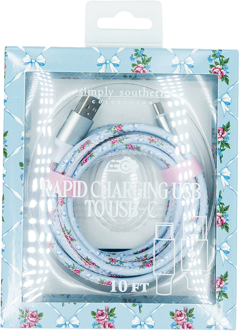 Simply Southern Rapid Charging USB to USB-C Charger