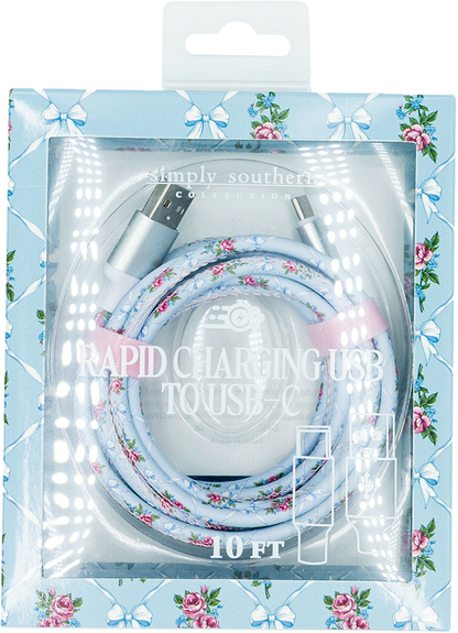 Simply Southern Rapid Charging USB to USB-C Charger