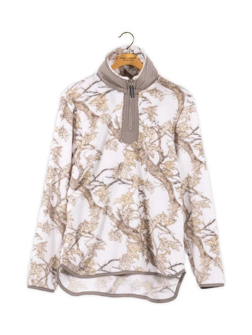 Simply Southern White Camo Pull Over