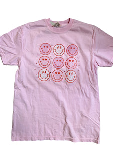 Bleach Bum Valentines Smileys T-Shirt