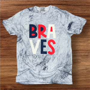 Simply You Braves Block Lettering Tee