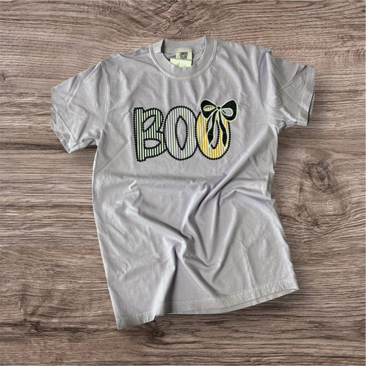 Simply You "Boo Seersucker" Purple Tee