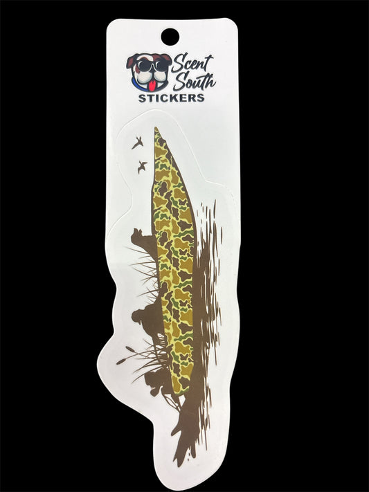 Scent South Duck Boat Sticker