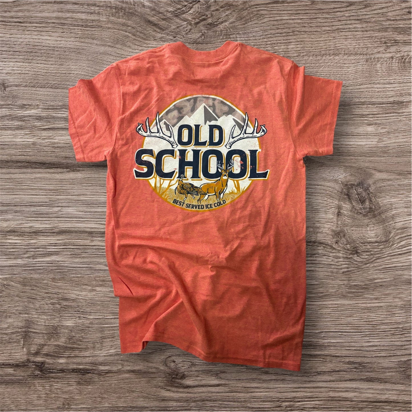 Local Roots Orange Deer Old School Tee