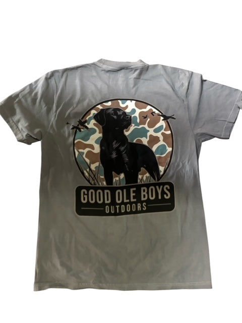 Good Ole Boys Black Lab Camo Tee