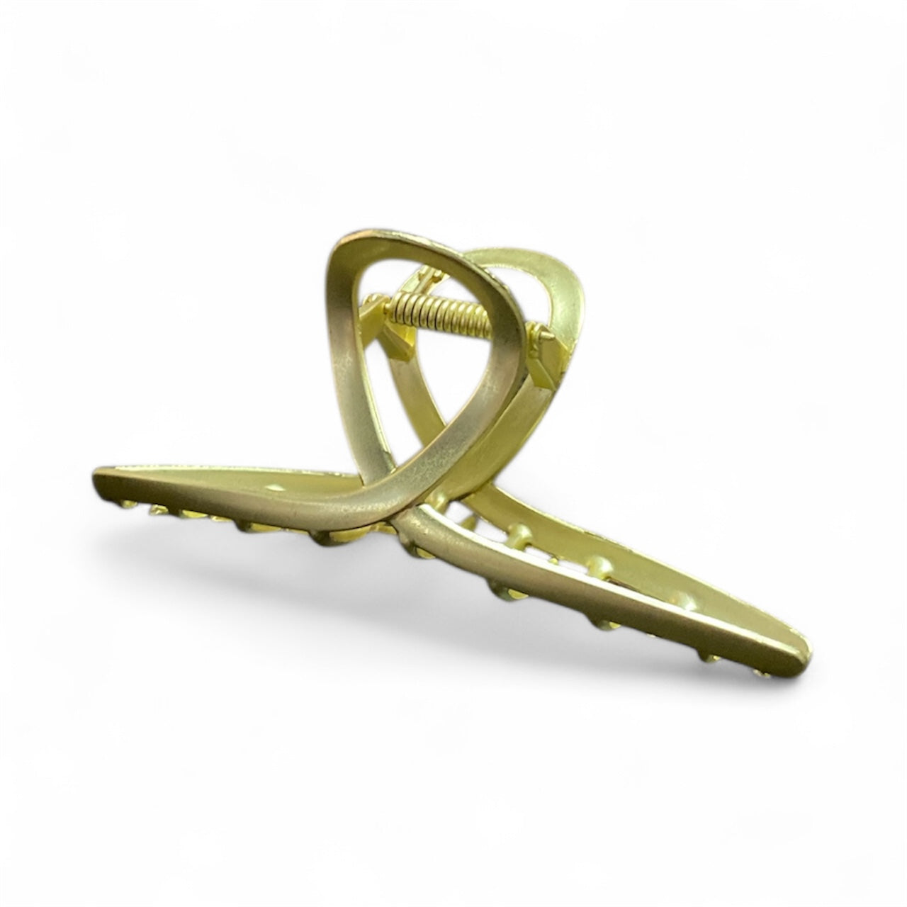 Metallic Gold Curled Metal Claw Clip