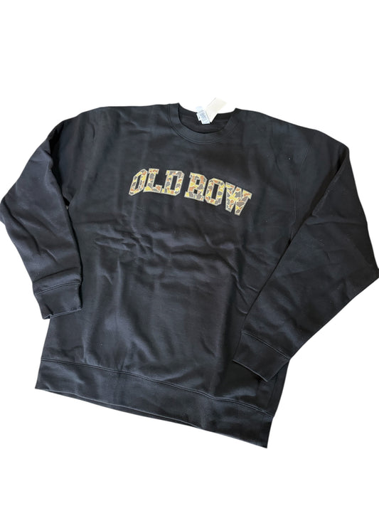 Black and Camo Crewneck