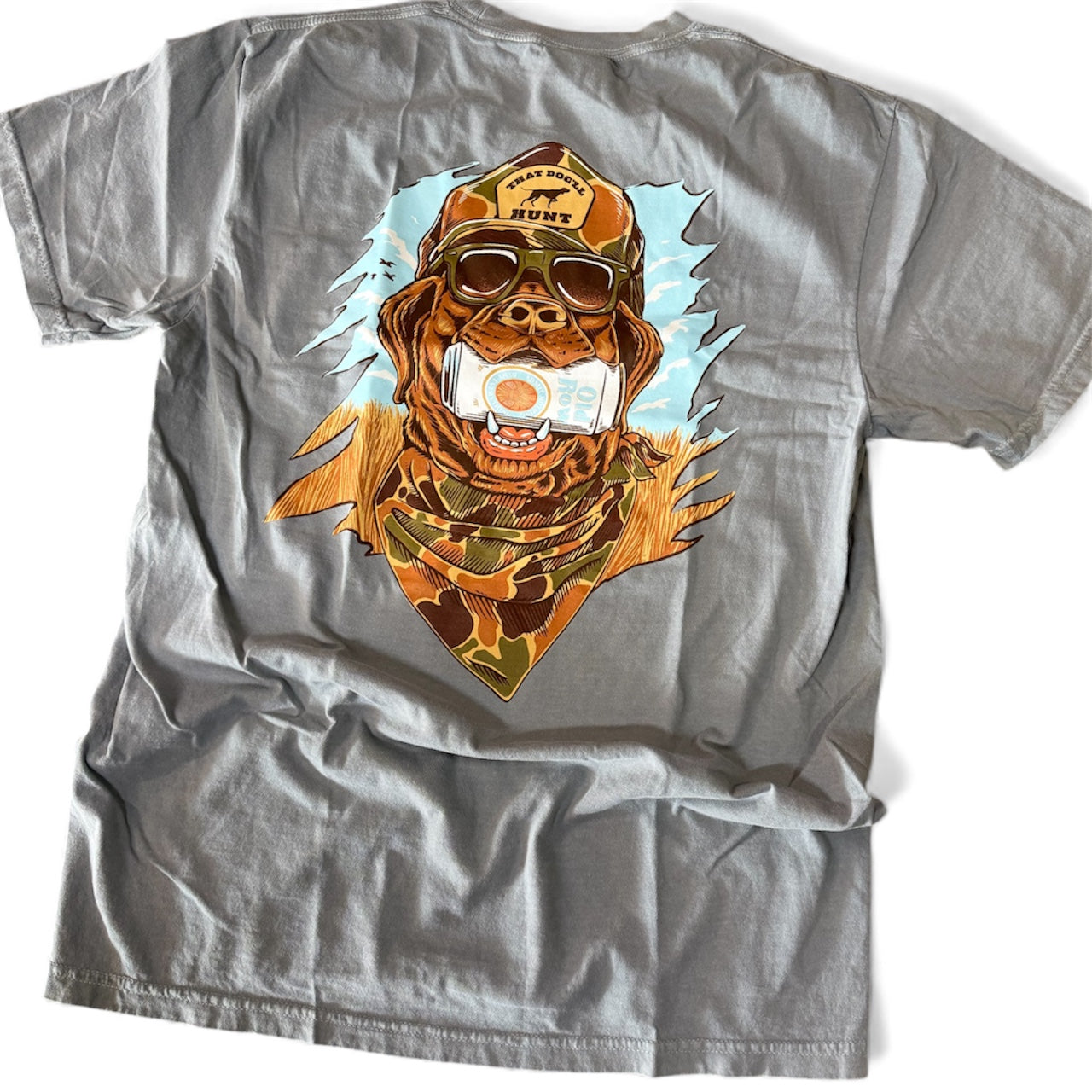 Old Row Granite GBC Retro Can Camo Pocket Tee