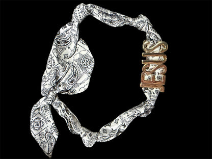 Girlie Girl "JESUS" Charm Scarf Necklace