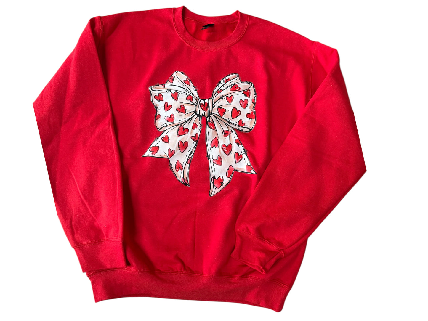 3 Kids & a Press Heart Bow Sweatshirt