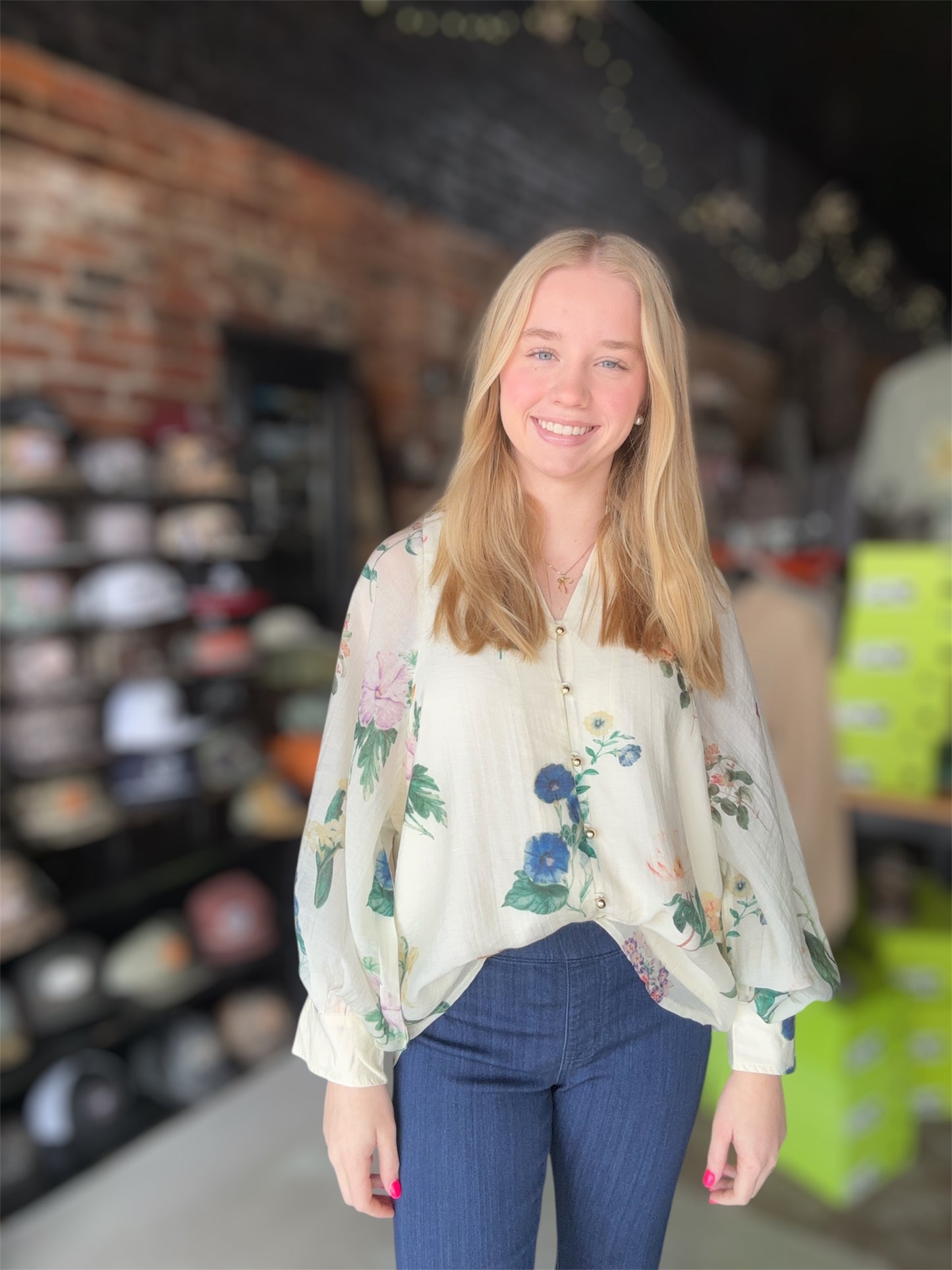 The Kim Floral Top