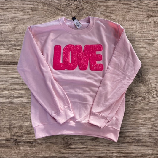 3 Kids & a Press Love Sequin Sweatshirt