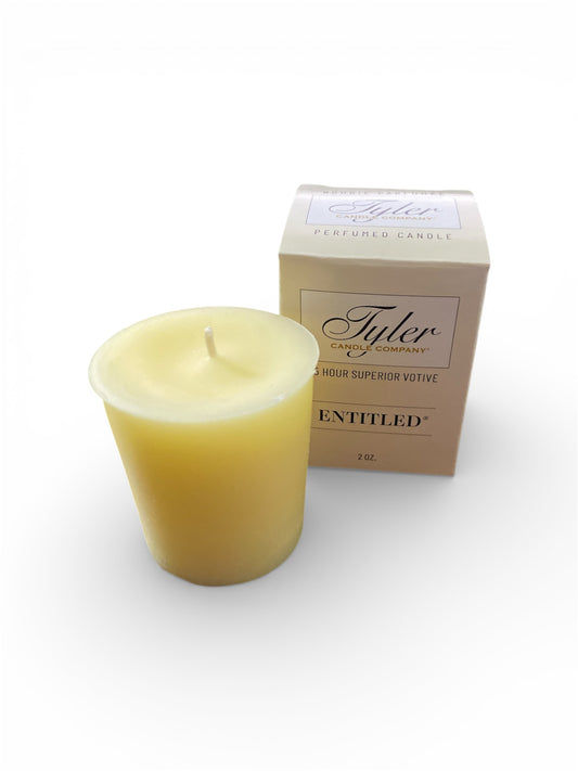"Entitled" 15 Hour Superior Votive Candle