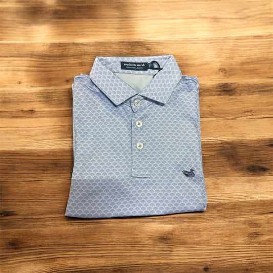 Southern Marsh Youth Flyline Performance Polo-Shell Shock
