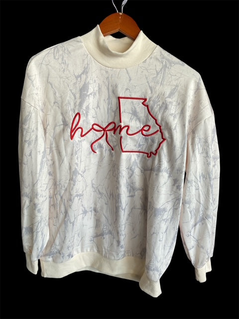 E&A Georgia 'Home' Mock Neck Long Sleeve Top