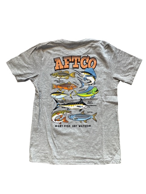 AFTCO Youth Fish Collection Tee