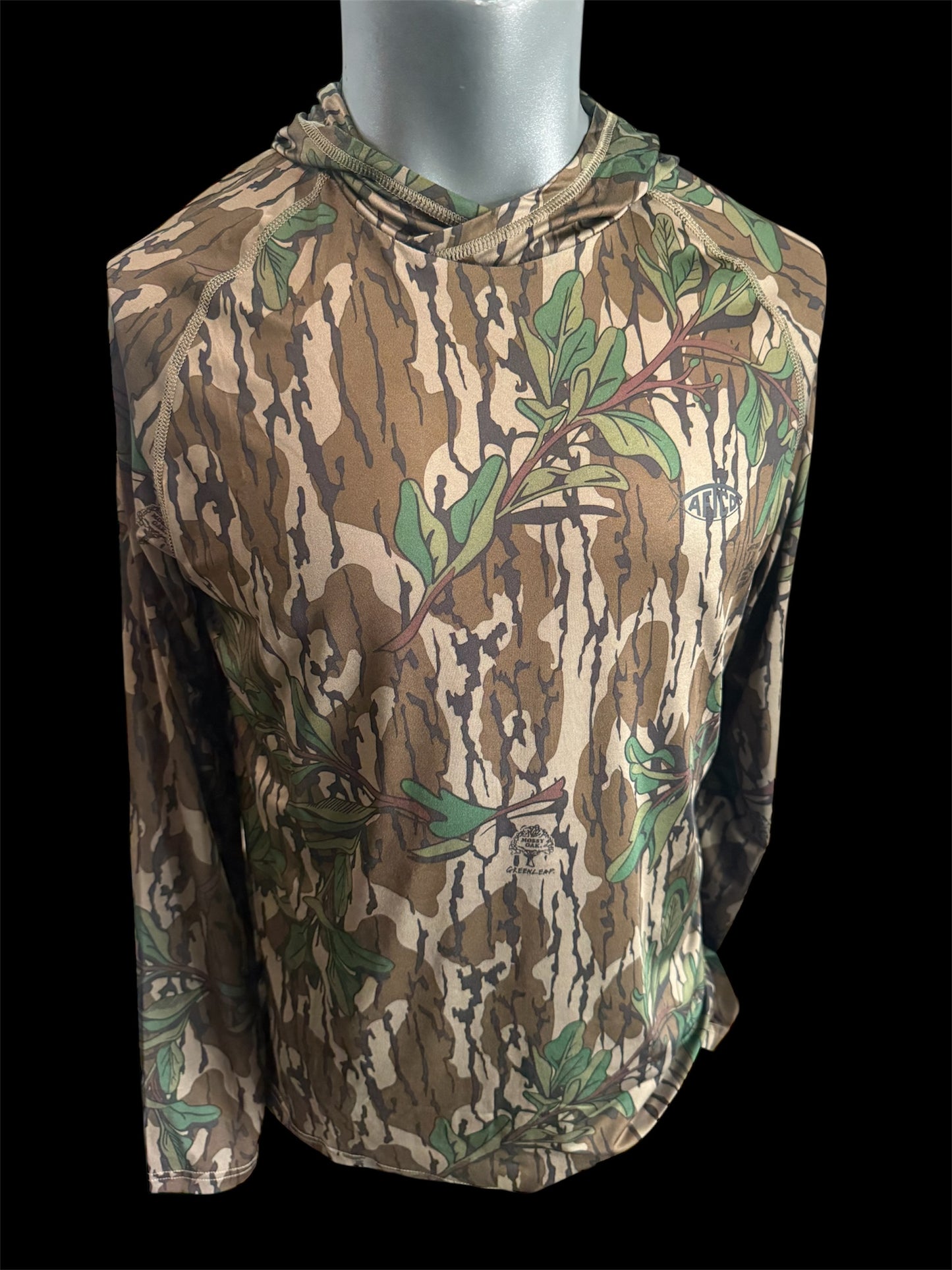 AFTCO Mossy Oak Green Leaf Performance Hoodie