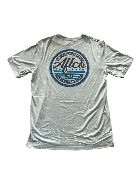 AFTCO Men's Bay Leaf Heather United UVS SS Tee