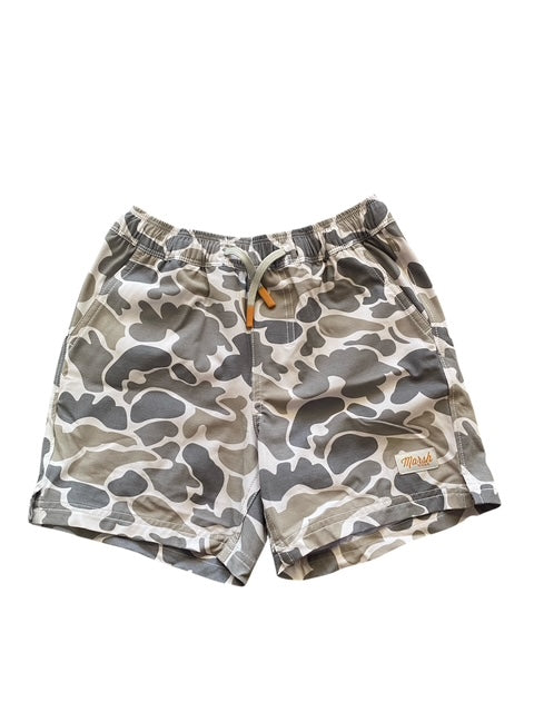 Marsh Wear Youth Khaki Mallard Camo Fulton Volley Shorts
