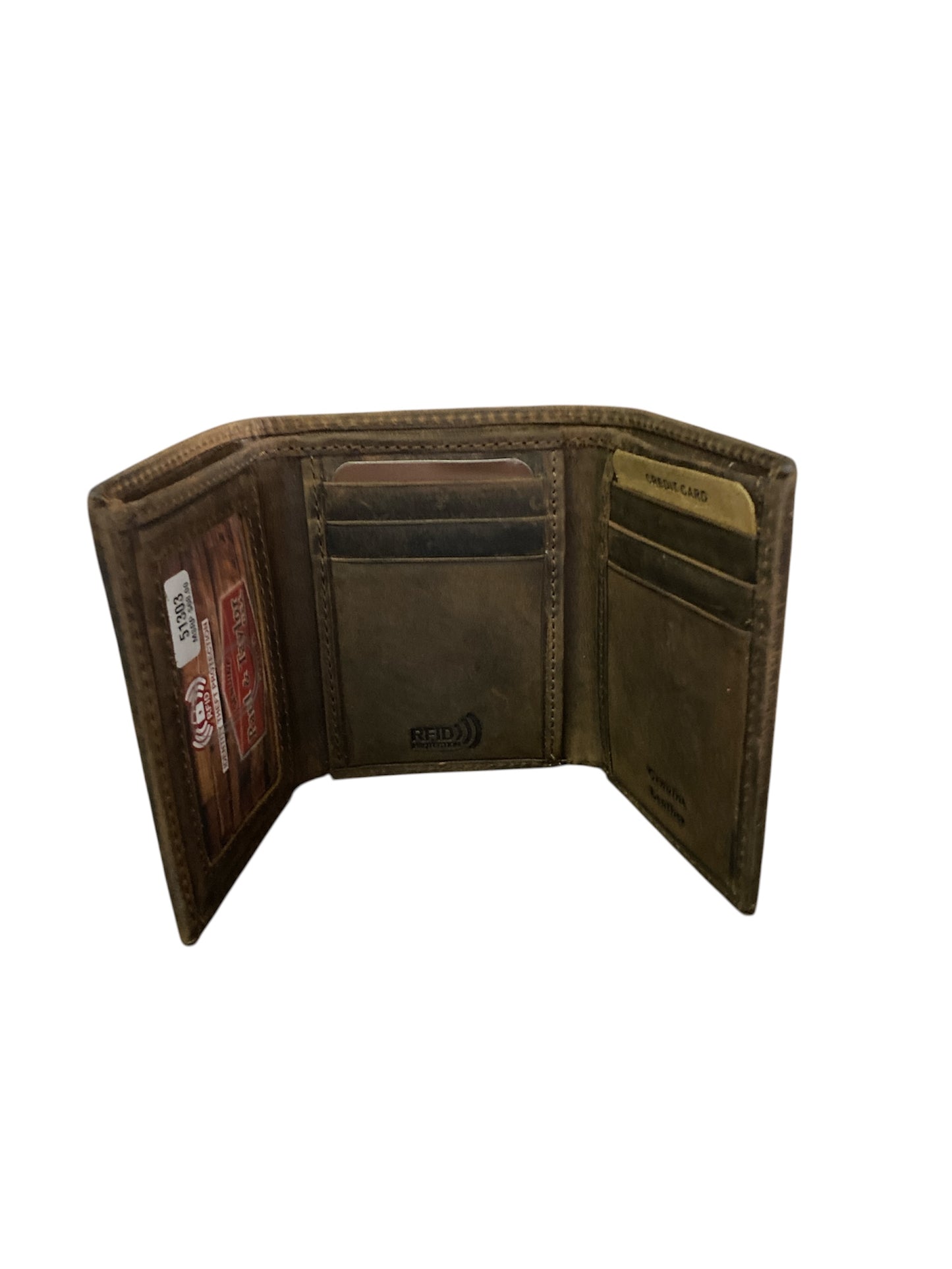Paul & Taylor Dark Brown Trifold Wallet