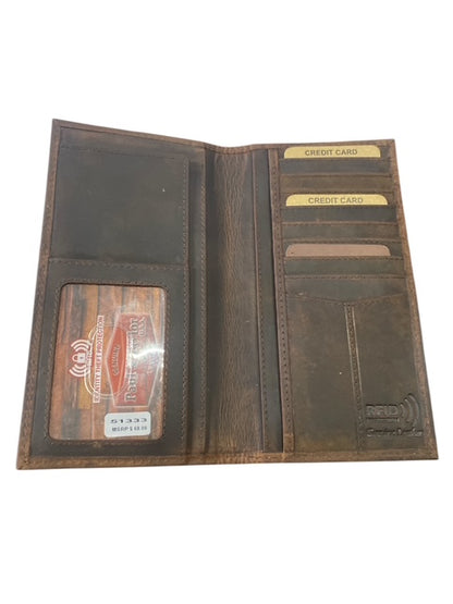 Paul & Taylor Dark Brown Long Wallet