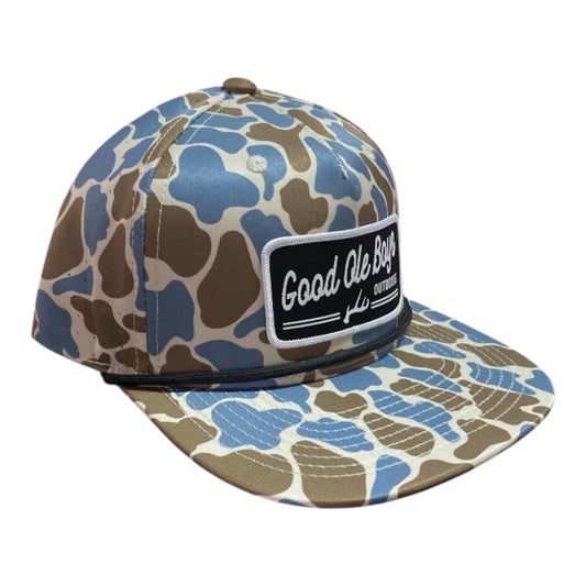 Good Ole Boys Blue Camo Antler Patch Rope Hat
