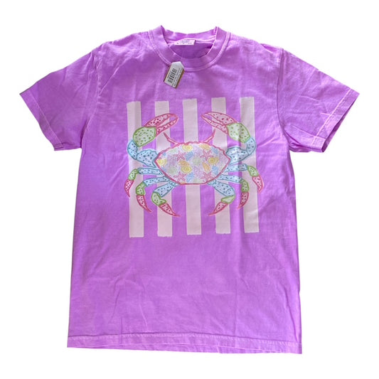 Purple Seashell Crab Tee