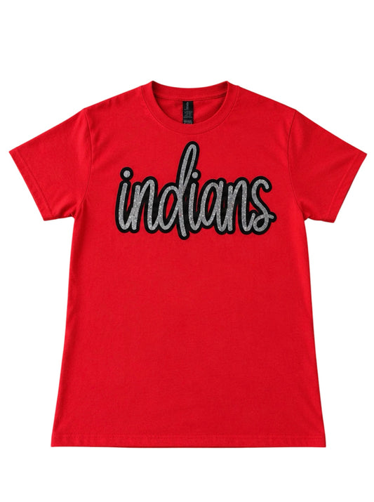 3 Kids and a Press Sequin Idians Tee