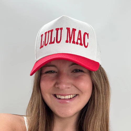 Lulu Mac Red Cap Hat