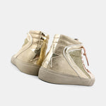 Gold Distressed Sneakers