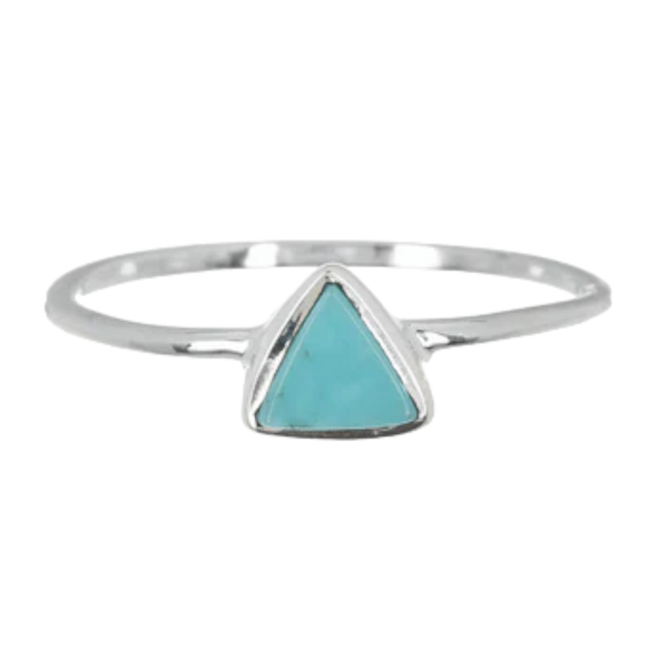 Pura Vida Triangle Stone Ring