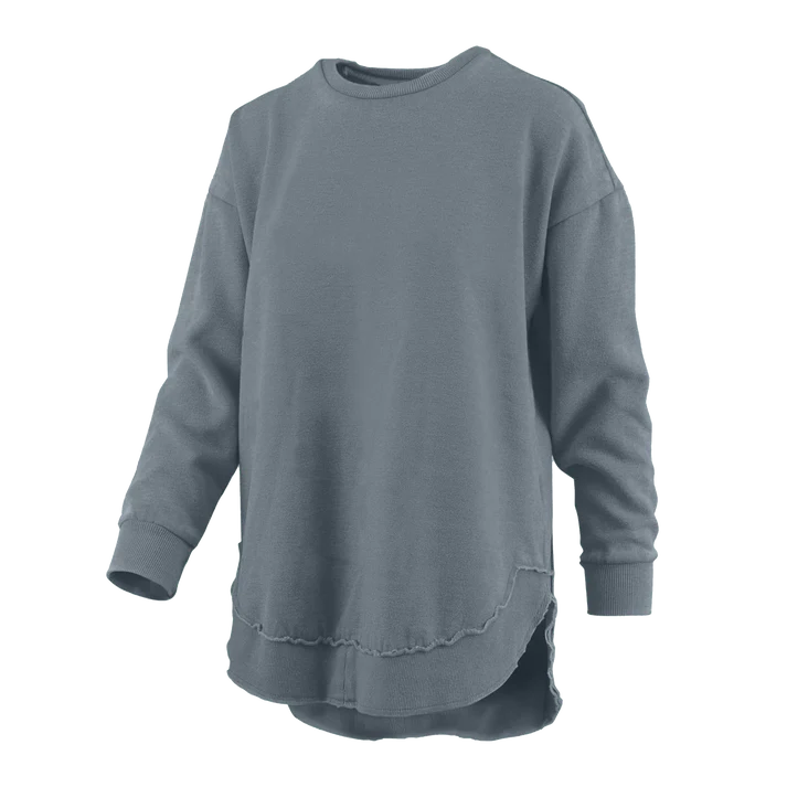 Southern Fried Cotton Jessie Reverse Sweatshirt in Granite