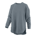 Southern Fried Cotton Jessie Reverse Sweatshirt in Granite