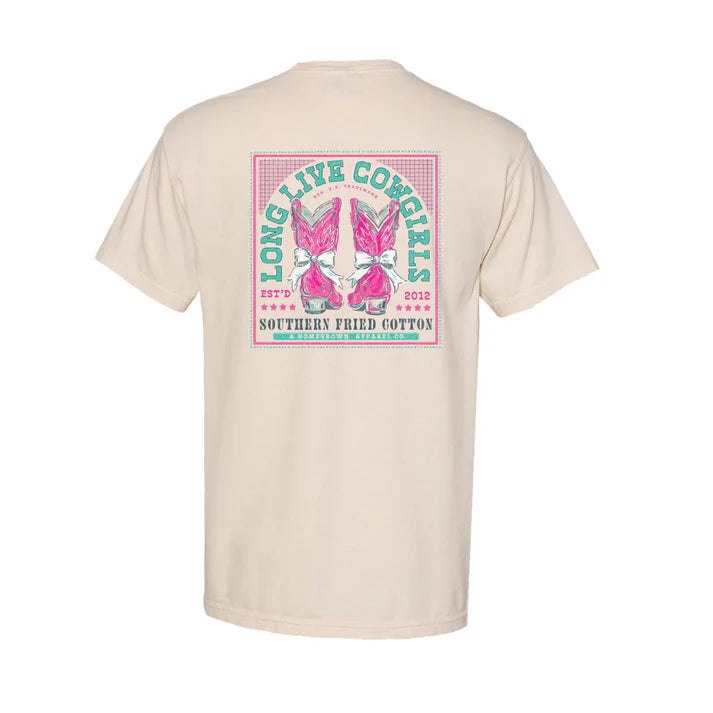 Southern Fried Cotton Boots and Bows Tee