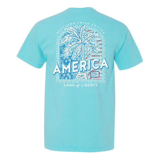 Southern Fried Cotton American Palm Tee