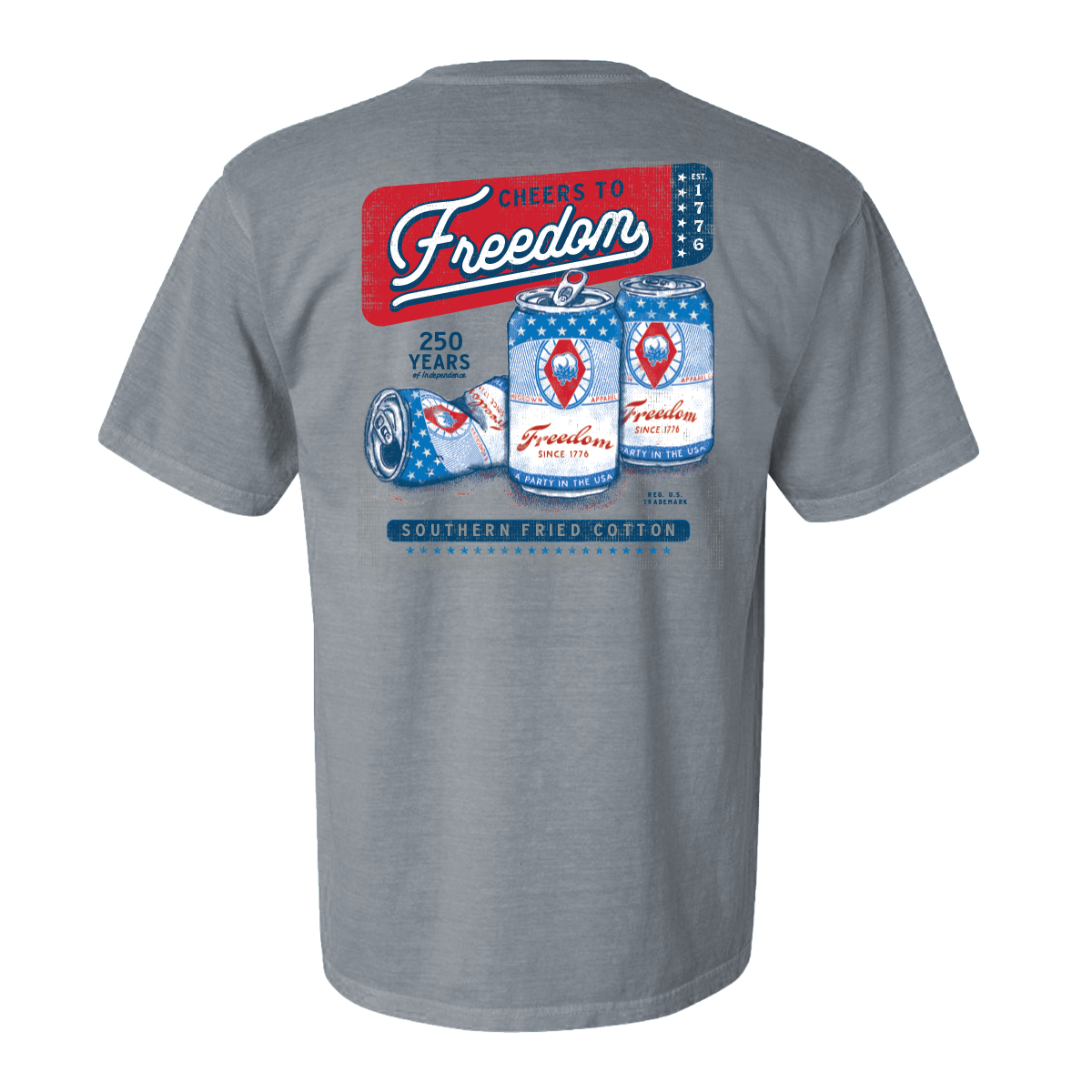 Southern Fried Cotton Cheers to Freedom Tee