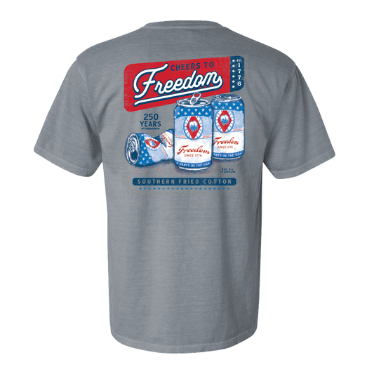 Southern Fried Cotton Cheers to Freedom Tee
