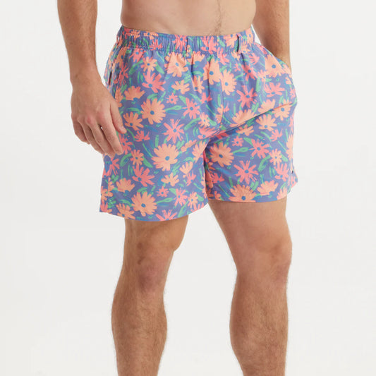 Southern Marsh Mountain Purple Harbor Lined Pushing Daisies Swim Trunks