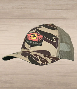 Evening Airshow Patch Snap Back Camo Trucker Hat