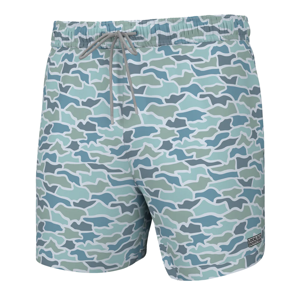 Local Boy Cool Oak Camo Swim Trunks