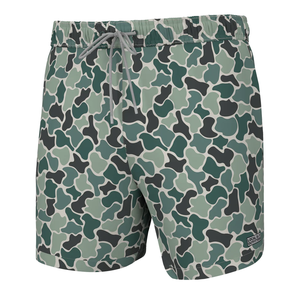 Local Boy Ravine Camo Swim Trunks