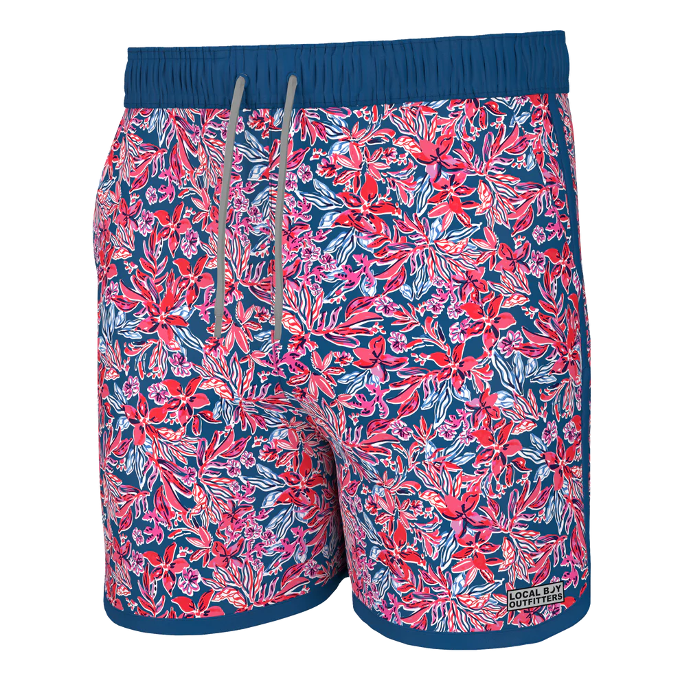 Local Boy Tropical USA Swim Trunks