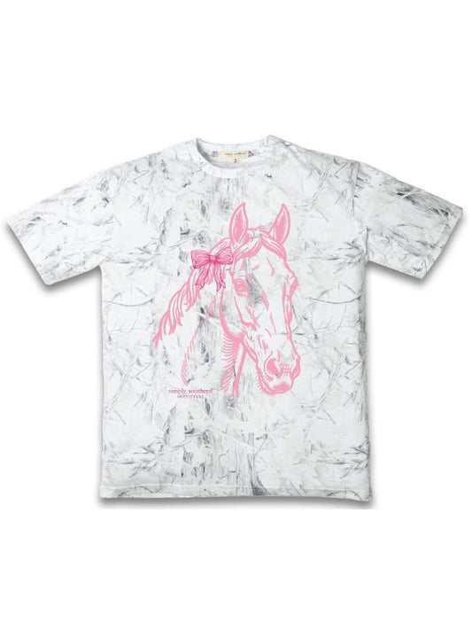 Simply Southern Camo Horse Youth Tee