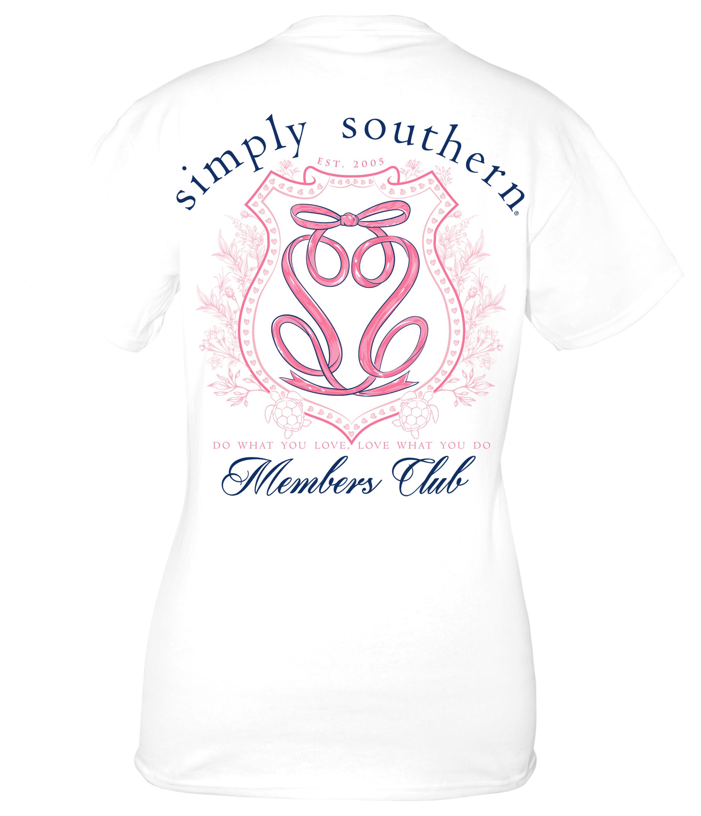 Simply Southern White Ribbon Logo Tee
