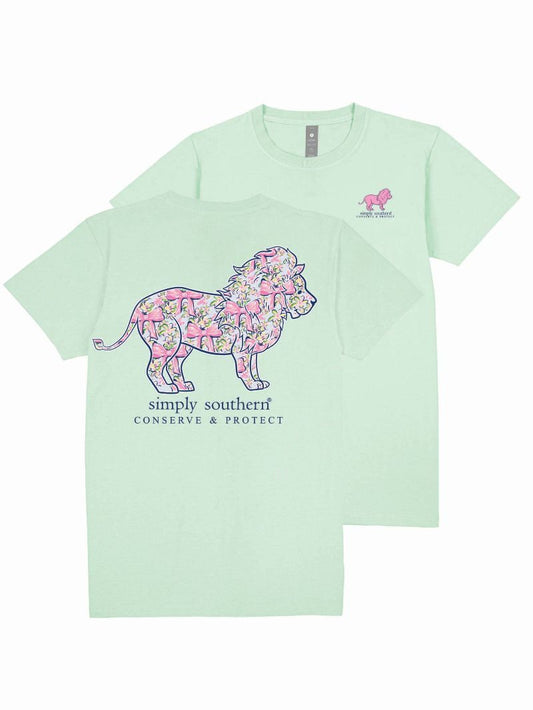 Simply Southern Daisy and Bow Lion Tee
