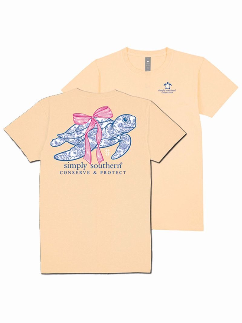 Simply Southern Floral Sea Turtle Tee