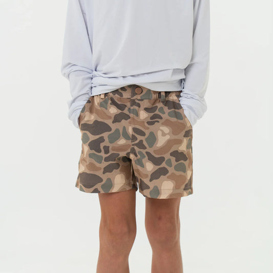 BURLEBO Youth Pintail Camo Everyday Short