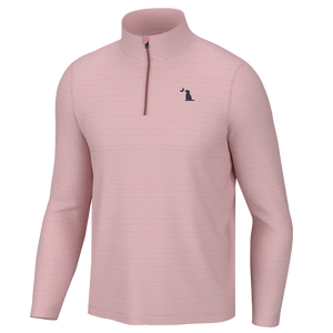 Local Boy Salmon Stripe Athletic Quarter Zip