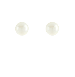 Cream Pearl Stud Earrings